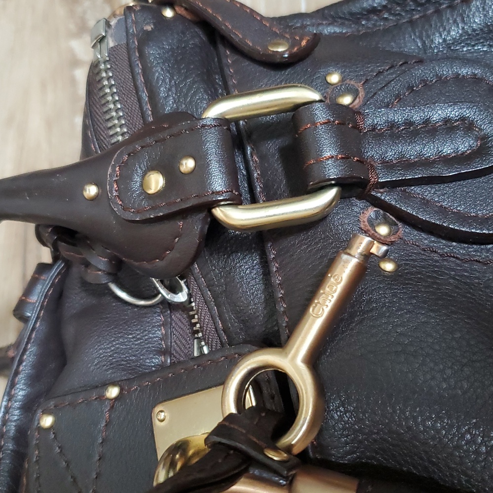 ***SOLD*** Vintage Chloe Paddington Dark Brown With Lock & Key - Picture 6 of 17
